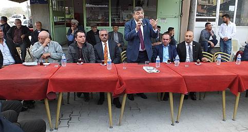 CHP GENEL SEKRETERİ KAMİL OKYAY SINDIR&#039;IN SULTANHANI ZİYARETİ