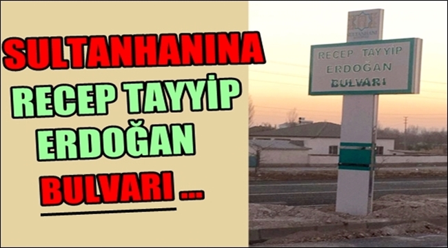 SULTANHANINA RECEP TAYYİP ERDOĞAN BULVARI