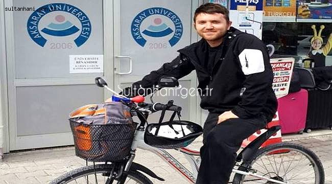 AKSARAYDAN ESKİLE BİSİKLETLE GİDİYOR