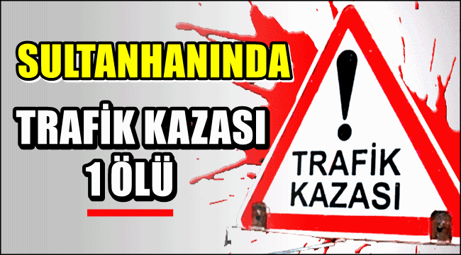 SULTANHANINDA TRAFİK KAZASI 1 ÖLÜ