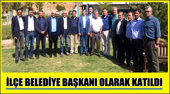 BAŞKAN SOLAK BELEDİYE BAŞKANLARI TOPLANTISINA İLK KEZ İLÇE BELEDİYE BAŞKANI OLARAK KATILDI