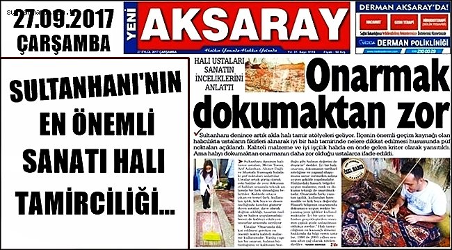 HALI USTALARI SANATIN İNCELİKLERİNİ ANLATTILAR