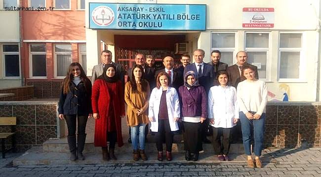 İL MİLLİ EĞİTİM MÜDÜRÜ ESKİL ATATÜRK YATILI BÖLGE ORTAOKULU’NU ZİYARET ETTİ