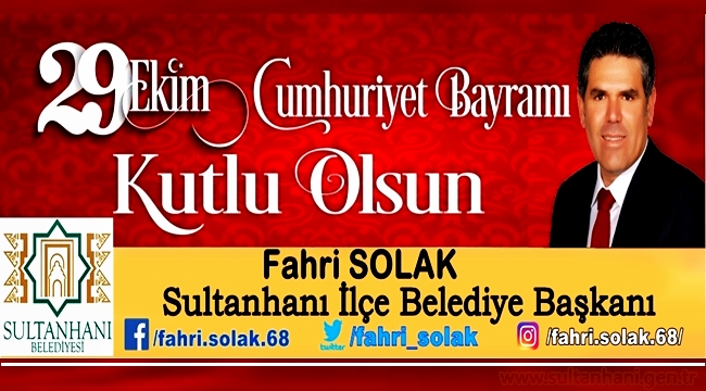 BAŞKAN SOLAK CUMHURİYETİN 95. YILINI KUTLADI