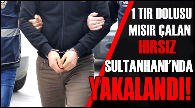 ESKİL'DE 1 TIR DOLUSU MISIR ÇALDIĞI İDDİA EDİLEN KİŞİ SULTANHANI İLÇESİNDE YAKALANDI