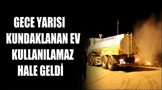 ESKİL&#039;DE DÜN GECE BİR EV KUNDAKLANDI