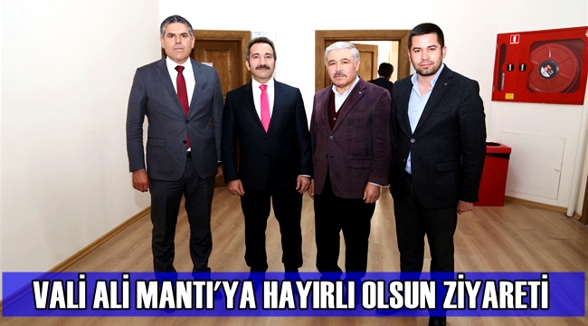 SULTANHANI HEYETİNDEN VALİ ALİ MANTI&#039;YA HAYIRLI OLSUN ZİYARETİ