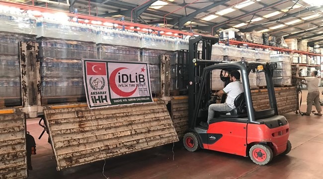 AKSARAY&#039;DAN İDLİB&#039;E BİR TIR SU DAHA