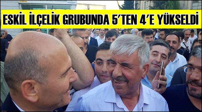 ESKİL İLÇELİK GRUBUNDA 5&#039;TEN 4&#039;E YÜKSELDİ