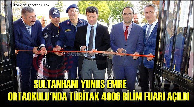 SULTANHANI YUNUS EMRE ORTAOKULU'NDA TÜBİTAK 4006 BİLİM FUARI AÇILDI