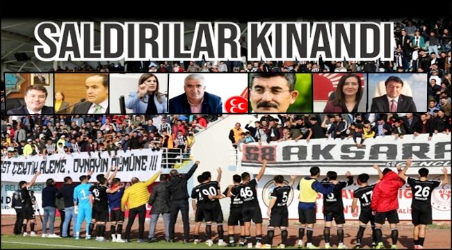 SERİK MAÇINDA  SALDIRIYA UĞRAYAN AKSARAY SPOR İÇİN DESTEK TEPKİLERİ ÇIĞ GİBİ BÜYÜYOR