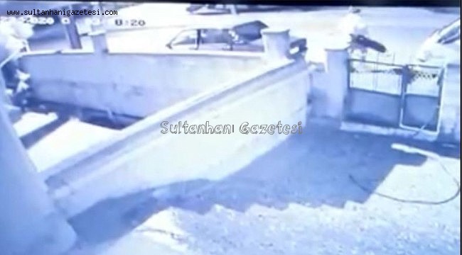 AKSARAY&#039;DA KORKUSUZ OTOMOBİL HIRSIZI GÜVENLİK KAMERALARINA YAKALANDI