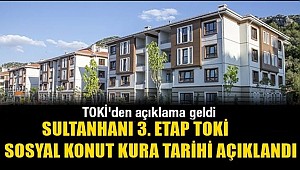 SULTANHANI 3. ETAP TOKİ SOSYAL KONUT KURA TARİHİ AÇIKLANDI