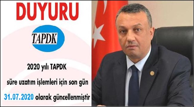 DEDE ÖZKARACA TAPDK 2020 YILI SATIŞ BELGESİ SÜRE UZATIM İŞLEMLERİNE İLİŞKİN BİLGİ VERDİ