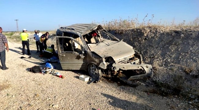 KARAPINAR YAKINLARINDA KAZA 4 YARALI