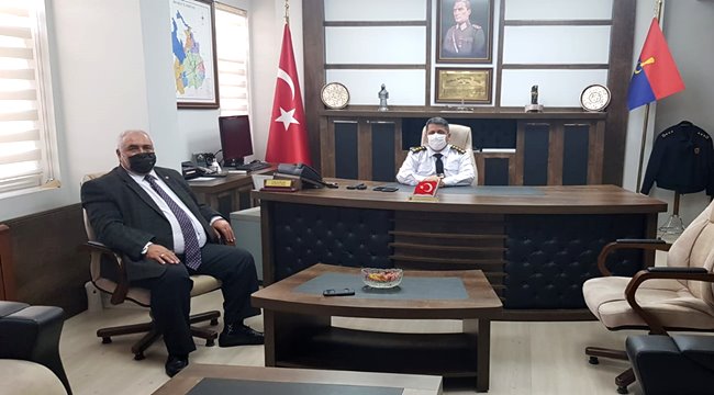 GAZETECİ ALİ GENÇ JANDARMA İL KOMUTANINI ZİYARET ETTİ