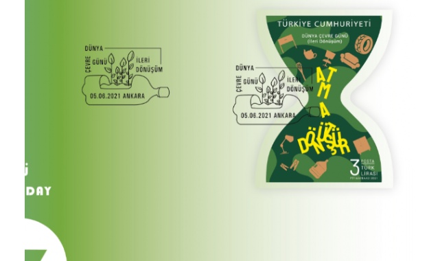 PTT&#039;den Dünya Çevre Günü konulu anma pulu ve ilk gün zarfı