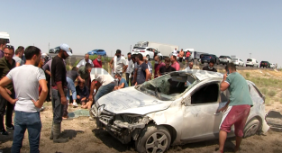 AKSARAY YOLU ŞEKER FABRİKASI YAKINLARINDA TRAFİK KAZASI