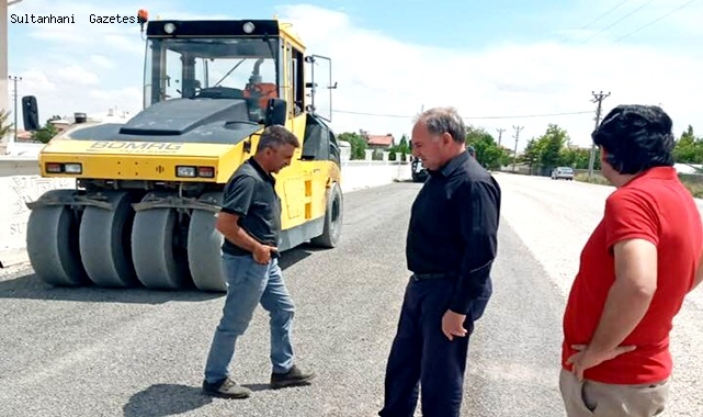 SULTANHANI İLÇESİ GÜNEŞLİ KÖYÜ YOLU YENİLENİYOR