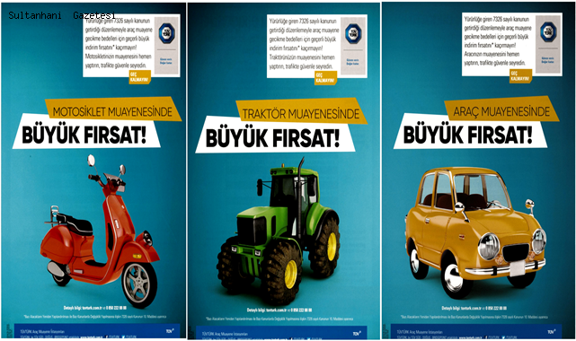 TÜVTÜRK İNDİRİM KAMPANYASI İLE SULTANHANI İLÇESİNE MUAYENEYE GELİYOR