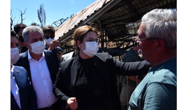 Yangından etkilenen bölgelere 34 milyon TL destek