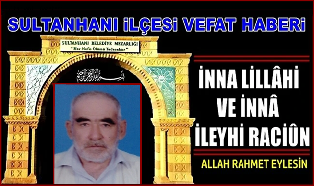 ALAADDİN OĞLU TAHİR ÖZTÜRK VEFAT ETTİ 28.09.2021 SALI