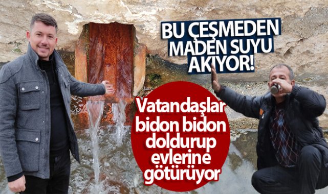 Bu köyün çeşmesinden doğal maden suyu akıyor