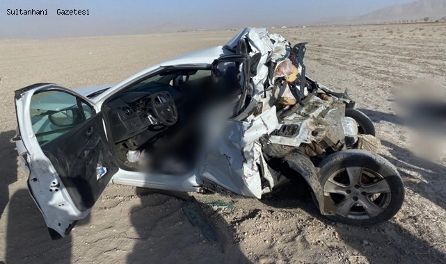 KONYA YOLUNDA KUM FIRTINASI FECİ KAZAYA NEDEN OLDU, 2 ÖLÜ 2 YARALI