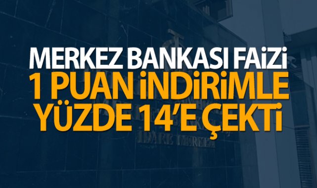 Merkez Bankası faizi 100 baz puan indirdi |16 Aralık 2021