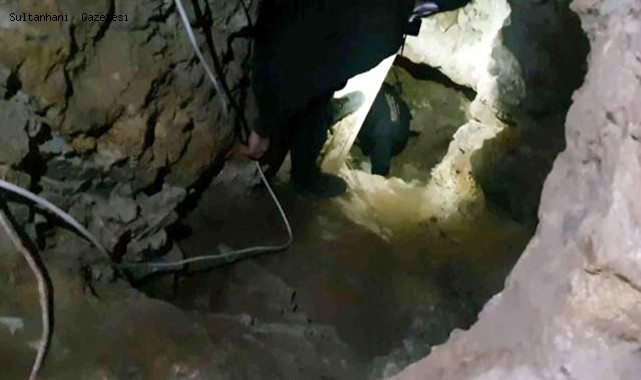 AKSARAY&#039;DA DEFİNE AVCILARI KAZDIKLARI TÜNELDE SUÇÜSTÜ YAKALANDI