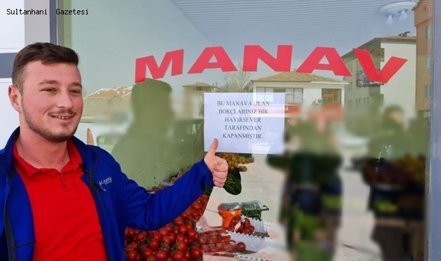 HAYIRSEVER VATANDAŞ SULTANHANI İLÇESİNDE 1 MİLYON LİRALIK VERESİYE DEFTERİNİ KAPATTI