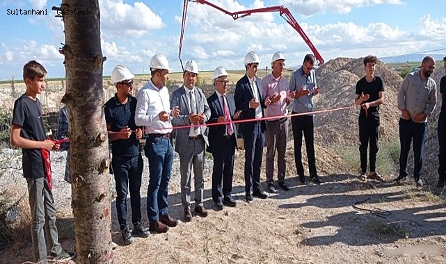 ESKİL İLÇESİNDE HAYIRSEVER TARAFINDAN YAPTIRILACAK İLKOKULUN TEMELİ ATILDI