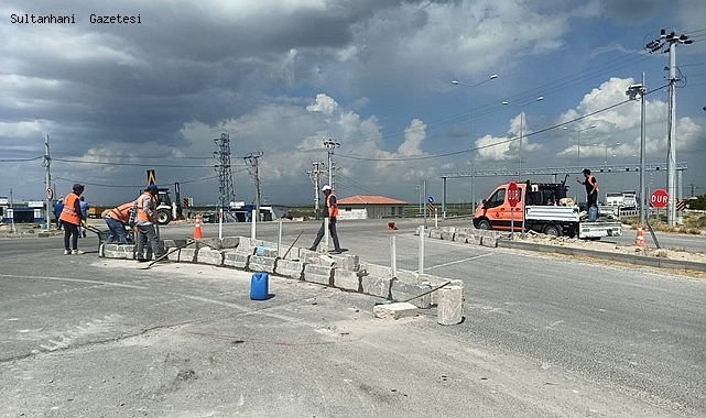 SULTANHANI SANAYİ KAVŞAĞI IŞIKLANDIRMA ÇALIŞMALARI BAŞLADI