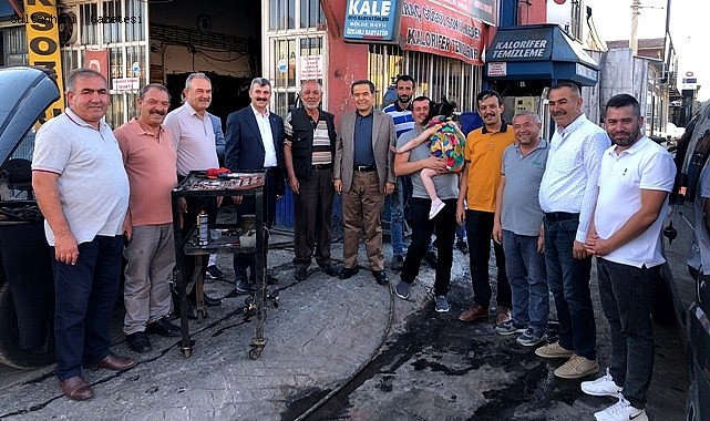 AK HEYETTEN AKSARAY SANAYİ ESNAFINA ZİYARET