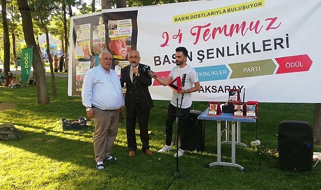 AKSARAY&#039;DA YEŞİL DOĞA DERNEĞİNDEN DUAYEN GAZETECİLERE PLAKET!