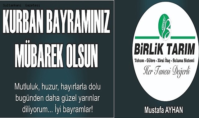 BİRLİK TARIM BAYRAM MESAJI