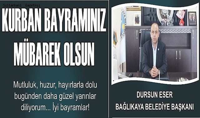 DURSUN ESER BAYRAM MESAJI