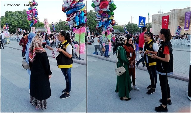EMNİYET TARAFINDAN SULTANHANI FESTİVALİNDE &quot;KADES&quot; ANLATILDI