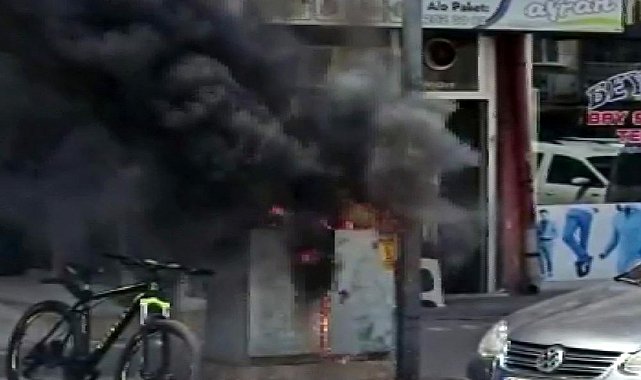 Aksaray&#039;da Elektrik dağıtım panosunda art arda patlama