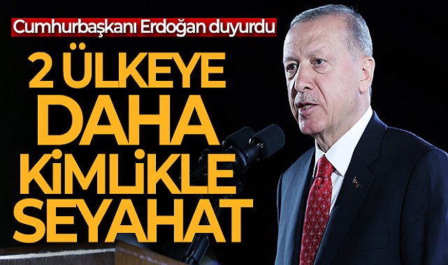 Cumhurbaşkanı Erdoğan: &#039;Türkiye-Bosna Hersek arasında kimlik kartı ile seyahat yapılabilecek&#039;