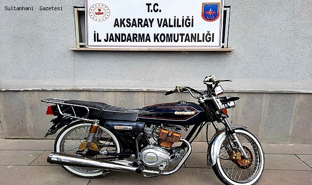 GÜNEŞLİ KÖYÜNDE ÇALINAN MOTOSİKLET SULTANHANI İLÇESİNDE BULUNDU