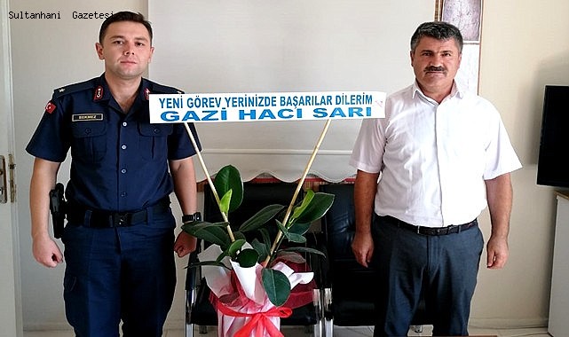 SULTANHANI JANDARMA KOMUTANLIĞINA ATANAN TEĞMEN İZZET BEKMEZ GÖREVE BAŞLADI