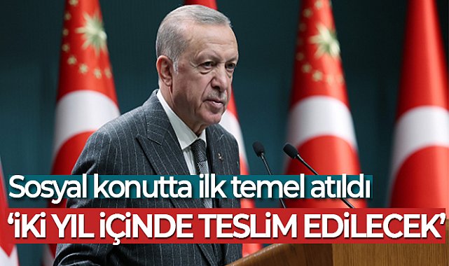 Cumhurbaşkanı Erdoğan: &#039;2028&#039;e kadar 500 bin konutun tamamını bitirip hak sahiplerine teslim edeceğiz&#039;