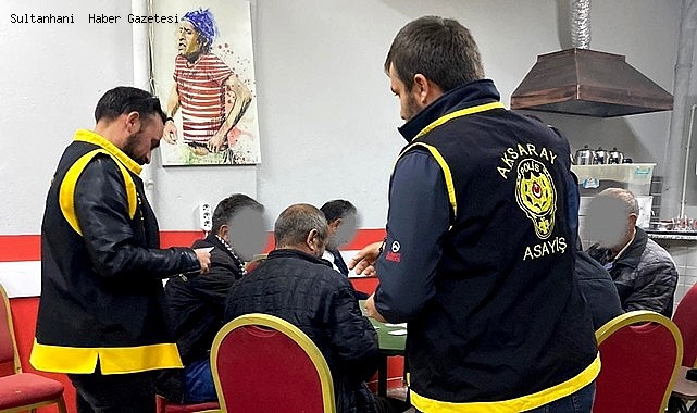 AKSARAY&#039;DA KAHVEHANELERE KUMAR OPERASYONU