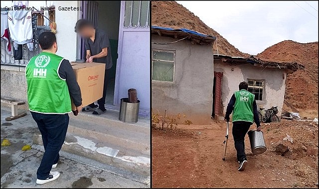 AKSARAY İHH, KIŞ YARDIMLARI DEVAM EDİYOR &quot;TÜTMEYEN BACA KALMASIN&quot;