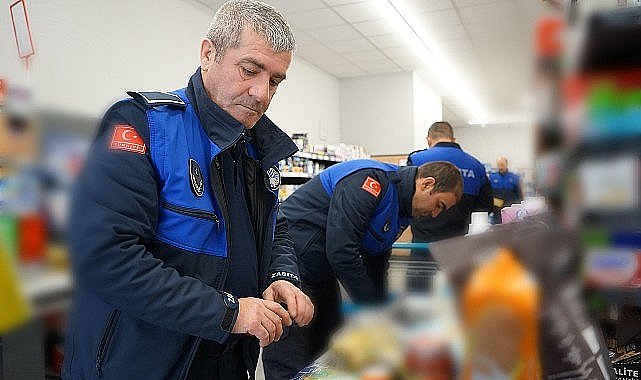 Gemlik Zabıtası market denetiminde