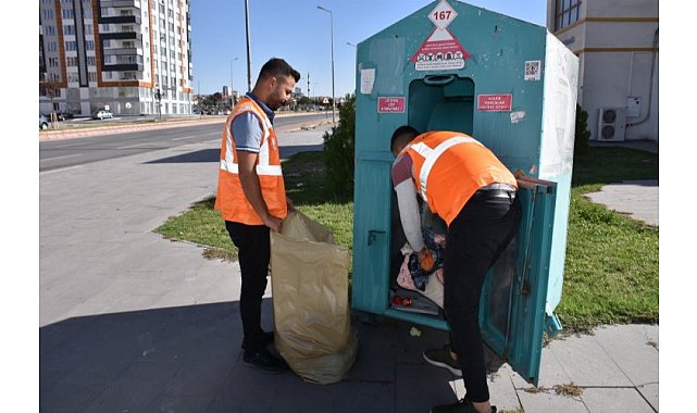 Kayseri Kocasinan 228 ton kıyafeti geri döndürdü