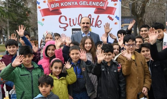 Konya&#039;da çocukların &#039;şivlilik&#039; sevinci