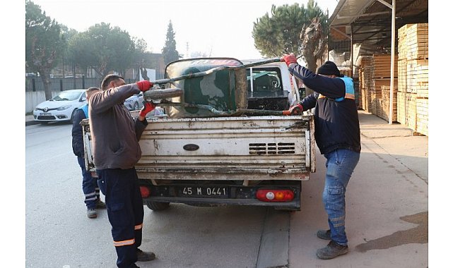 Manisa&#039;da Küçük Sanayi Sitesi&#039;nde taşkınlara karşı önlem