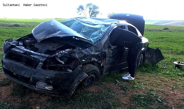 AKSARAY&#039;DA 15 YAŞINDAKİ EHLİYETSİZ SÜRÜCÜ KAZA YAPTI